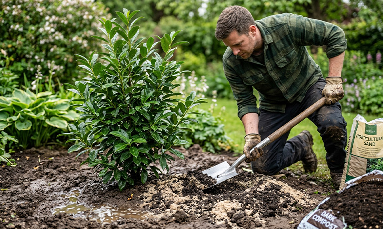 slechte drainage portugese laurier